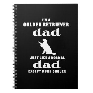 Carnet Je suis un papa de golden retriever excepté