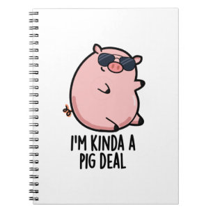 Carnet Je suis un peu une affaire de cochon Pun drôle d'a