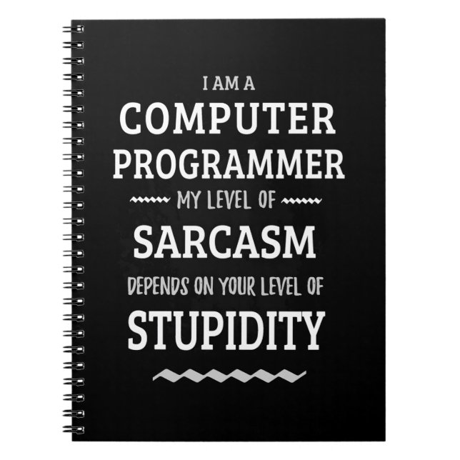 Carnet Je Suis Un Programmeur Informatique (Devant)