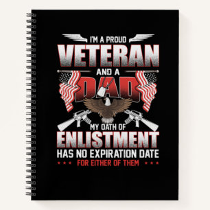 Carnet Je suis un vétéran fier et un papa Armée patriot