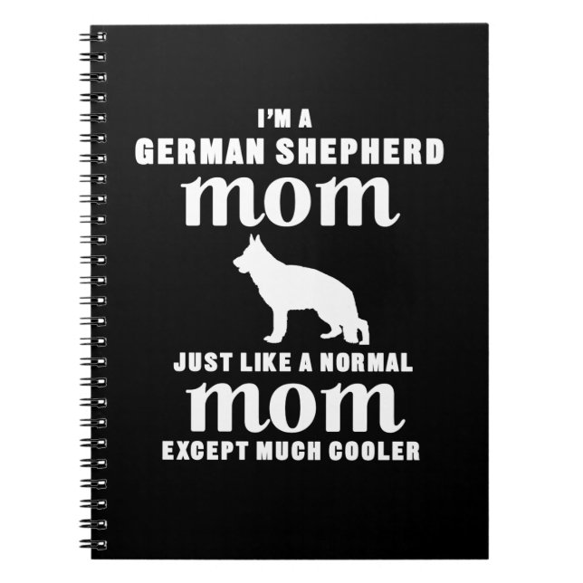 Carnet Je suis une maman allemande de Sheperd excepté (Devant)