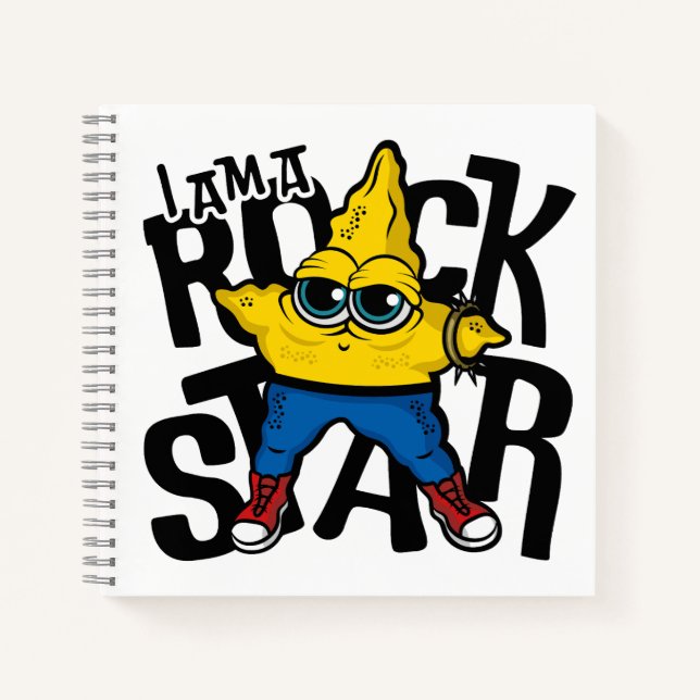 Carnet Je suis une rock Star (Devant)