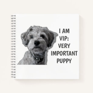 Carnet Je suis VIP : Très important Chien, chien mignon