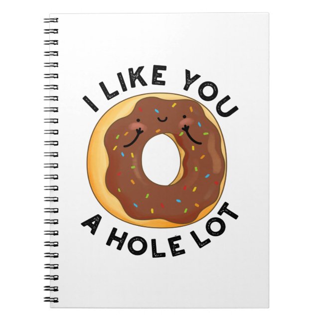 Carnet Je T'aime Beaucoup Blague Drôle de Beignet  (Devant)