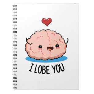 Carnet Je T'aime Cerveau Drôle de Jeu de Mots