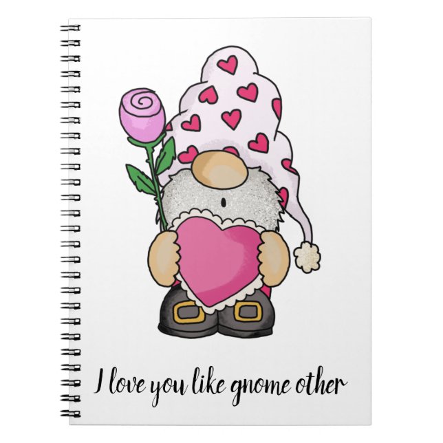 Carnet Je t'aime comme gnome autre amour valentin (Devant)