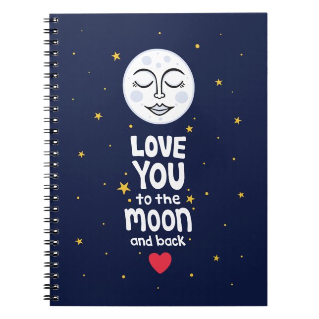 Carnet Je t'aime jusqu'à la lune et retour (Devant)