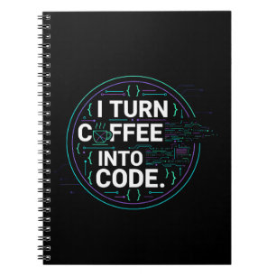 Carnet Je Transforme Le Café En Code – Drôle Progra
