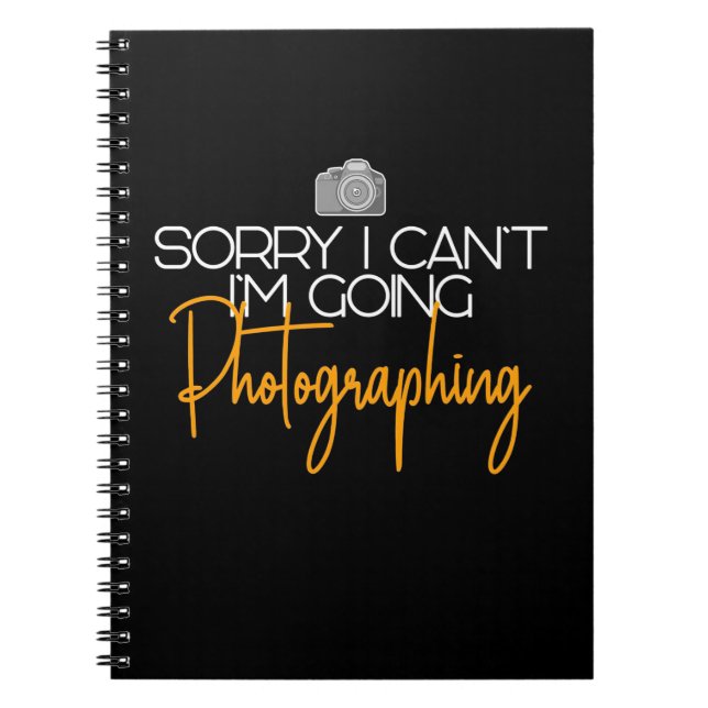 Carnet Je Vais Photographier (Devant)