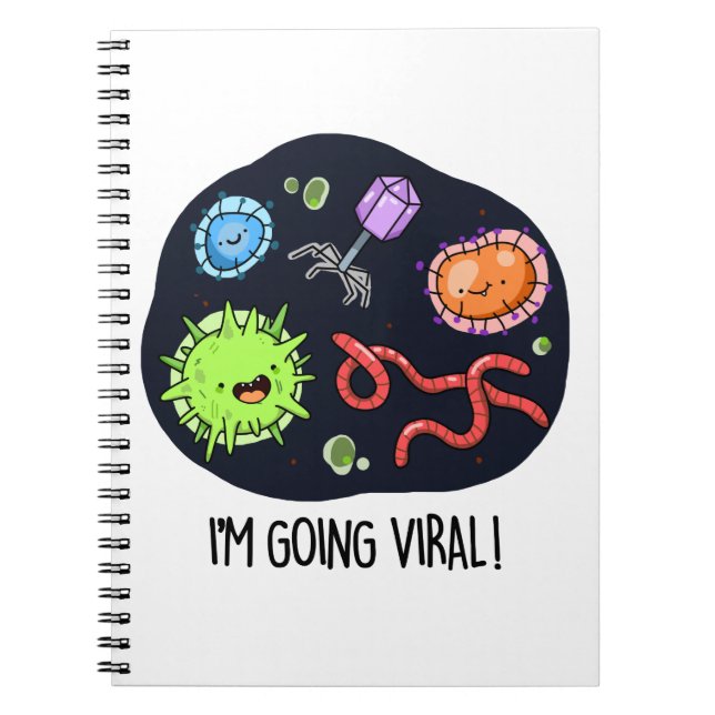 Carnet Je vais Viral Funny Virus Pun (Devant)