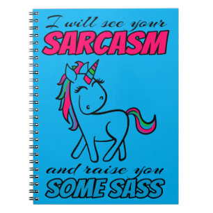 Carnet Je verrai votre sarcasme et je vous donnerai un pe