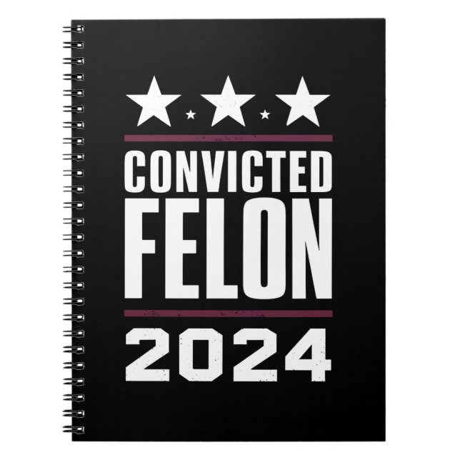 Carnet Je Vote Pour Le Féon Condamné Pro Trump 2024 (Devant)