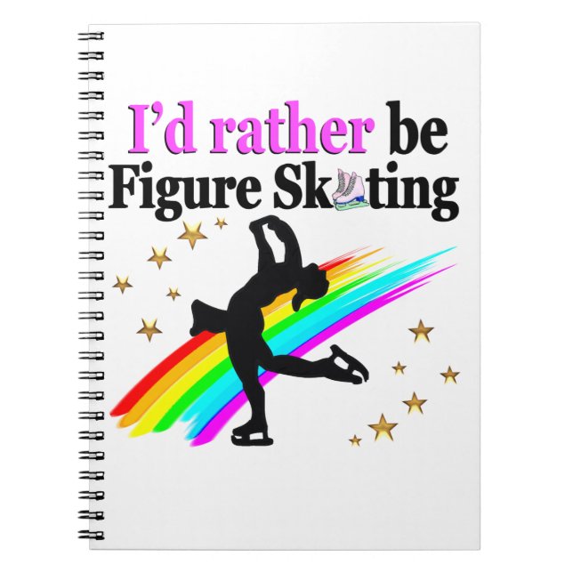 CARNET JE VOUDRAIS PLUTÔT FAIRE DU SKATING FIGURE (Devant)