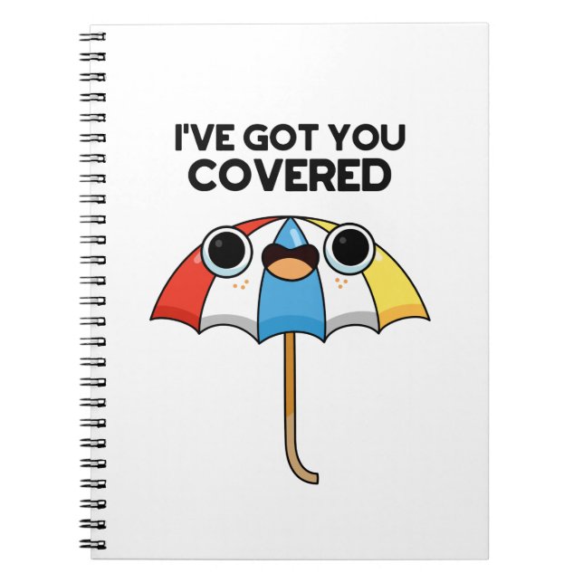 Carnet Je Vous Ai Couvert Pun Drôle De Parapluie  (Devant)