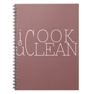 Carnet je vous cuisine propre. je vous aime