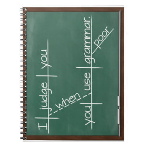 Carnet Je vous juge quand vous employez la grammaire