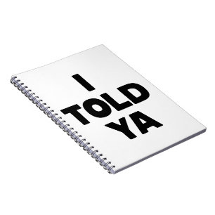 Carnet Je vous l'avais dit Mème drôle Citation Humour sar