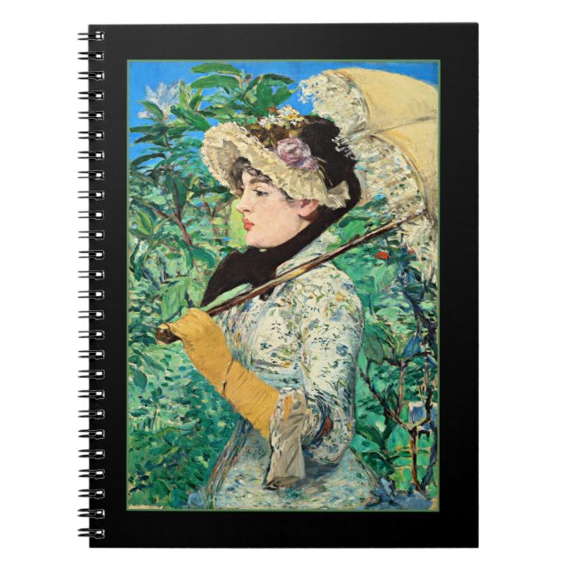 Carnet Jeanne Spring, célèbre peinture Edouard Manet (Devant)