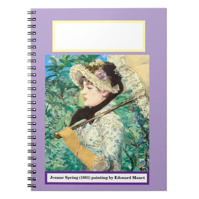 Carnet Jeanne Spring par Edouard Manet. (Devant)