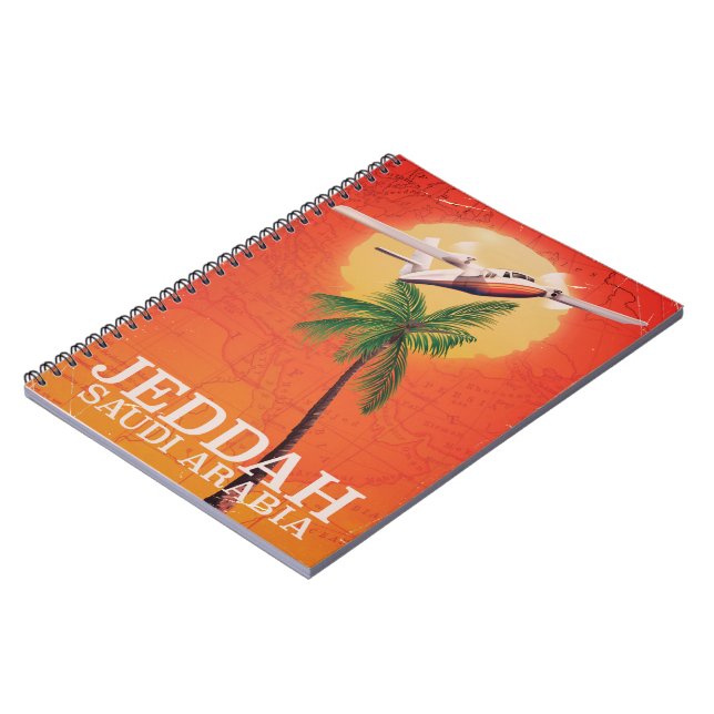Carnet Jeddah Arabie Saoudite affiche de vacances (Côté gauche)
