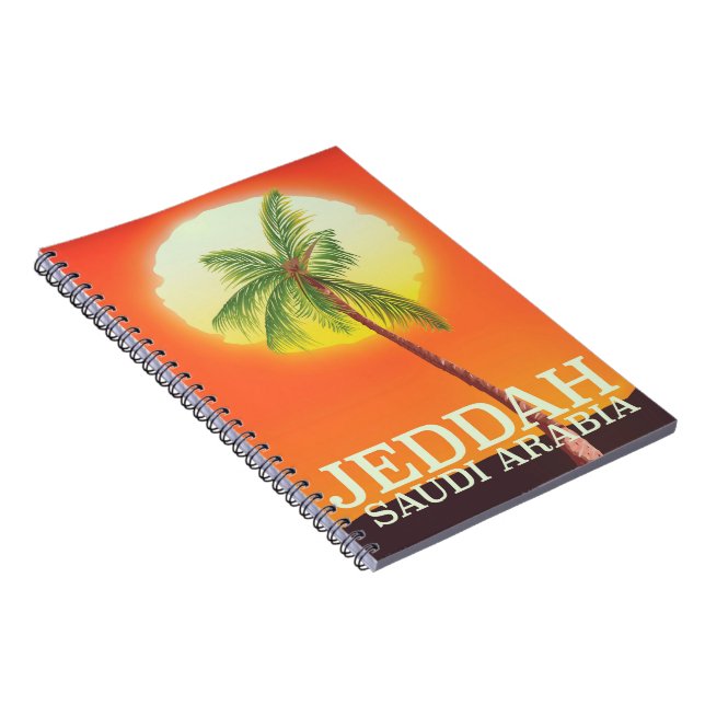 Carnet Jeddah Arabie Saoudite affiche de vacances (Côté Droit)