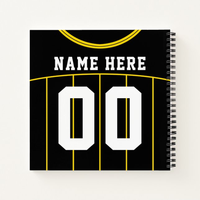 Carnet Jersey de football de football personnalisa (Dos)