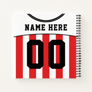 Carnet Jersey de football de football personnalisa