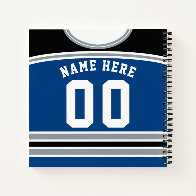 Carnet Jersey Personnalisé De Hockey Sur Glace (Dos)