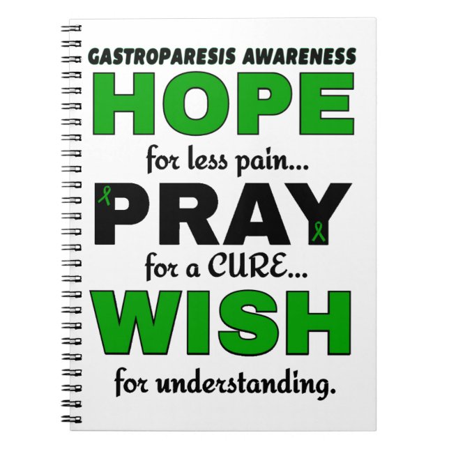 Carnet J'Espère Que Je Prie...Gastroparesis (Devant)