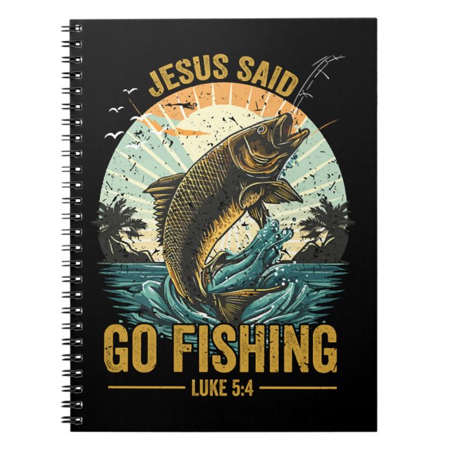 Carnet Jésus a dit allons pêcher Luc 5 4  (Devant)