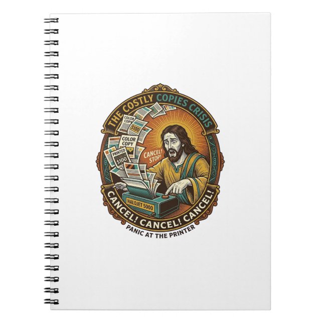 Carnet Jésus Accidentel 100 Copies Couleur Imprimante Err (Devant)