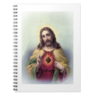 Carnet Jésus avec le Sacré Coeur lumineux