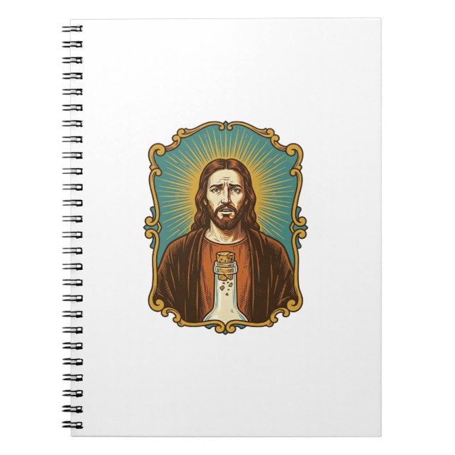 Carnet Jésus Bouchon de Vin Cassé Bouteille Sommelier Par (Devant)