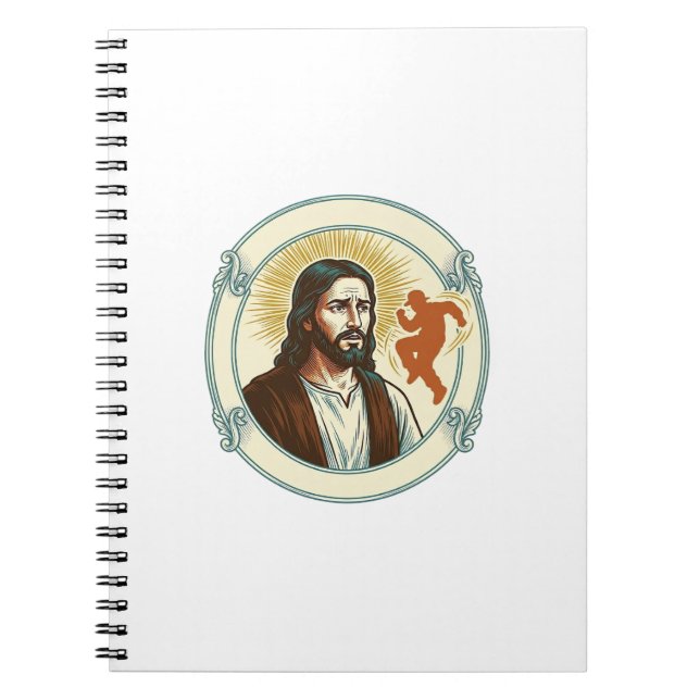 Carnet Jésus confus tendance virale de danse silhouette v (Devant)