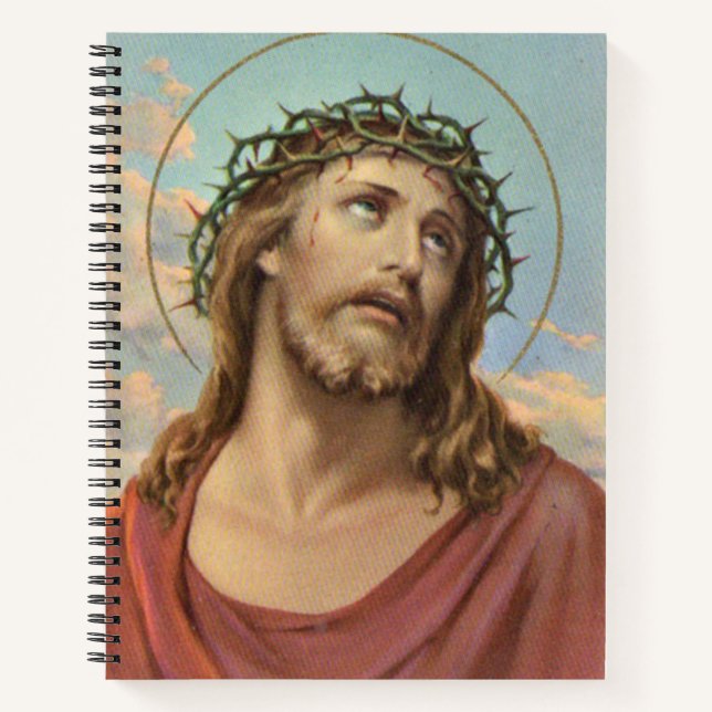 Carnet Jésus couronné d'épines (Devant)