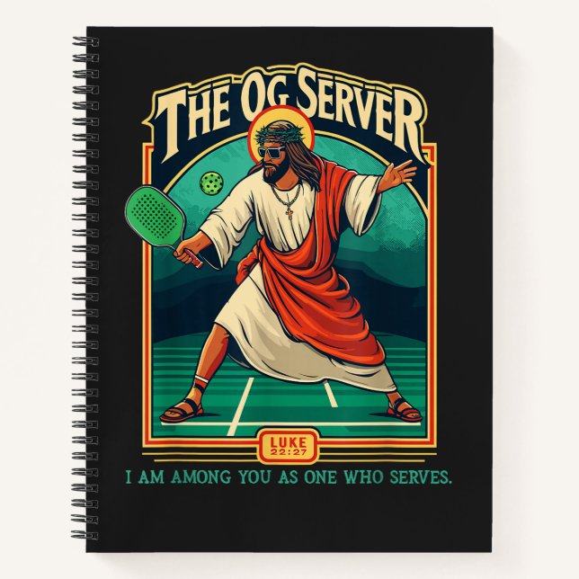 Carnet Jésus de pickleball chrétien (Devant)
