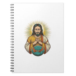 Carnet Jésus déçu Ballon de sport dégonflé Échec de gym