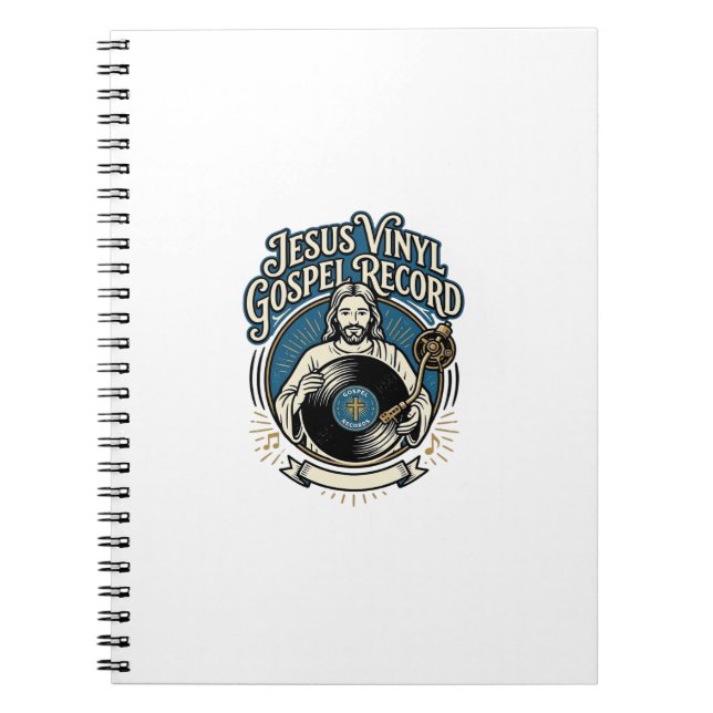 Carnet Jesus Disque Vinyle Gospel Record Jesus Disque Vin (Devant)