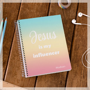 Carnet Jésus est mon Influencer Arc-en-ciel personnalis