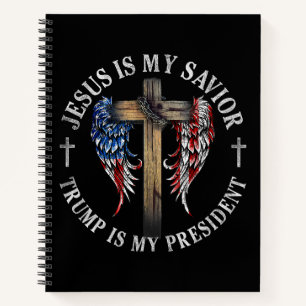 Carnet Jésus est mon sauveur Trump est mon président 2024