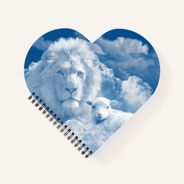 CARNET JÉSUS L'AGNEAU ET JÉSUS LE LION (Devant)