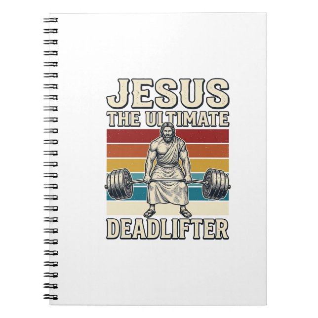 Carnet Jésus Le Levreur De Poids Ultime Design Vectoriel  (Devant)