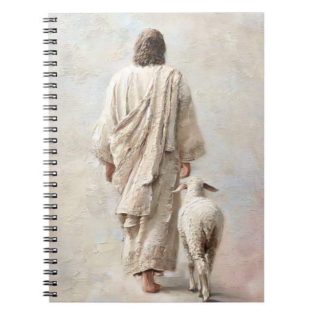 Carnet Jésus marchant avec l'agneau (Devant)