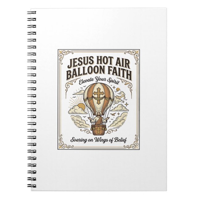 Carnet Jésus Montgolfière Foi Jésus Montgolfière  (Devant)