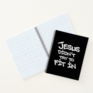Carnet Jésus n'a pas essayé de s'intégrer Graffiti Grunge