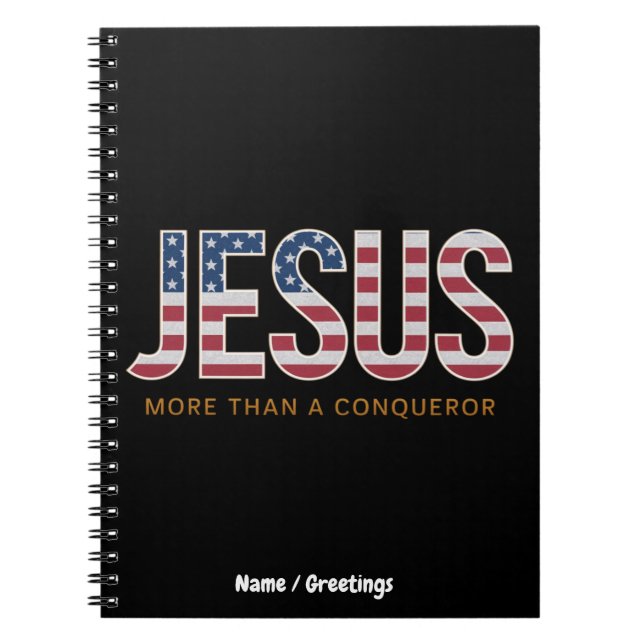 Carnet  Jésus Plus qu'un Vainqueur Frappant Chrétien  (Devant)