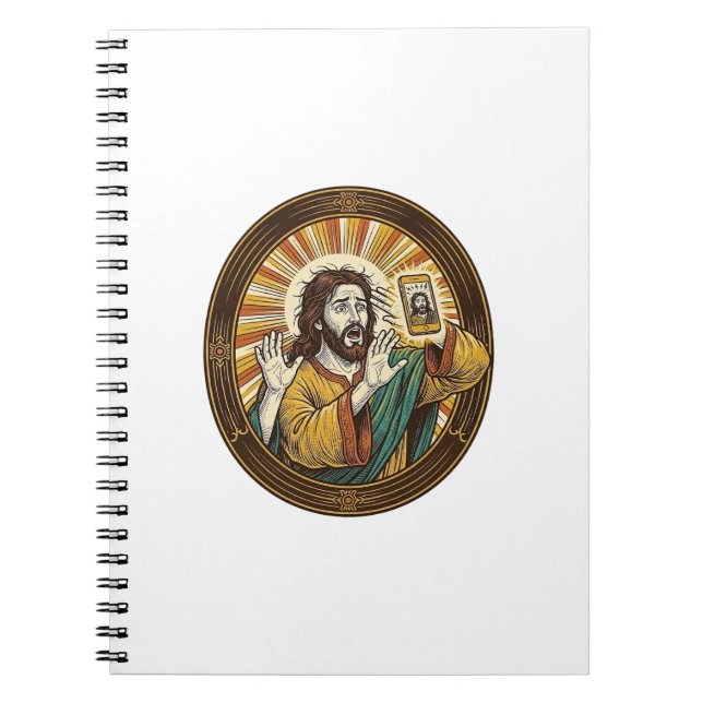 Carnet Jesus Selfie Accidentel avec la Caméra Frontale et (Devant)