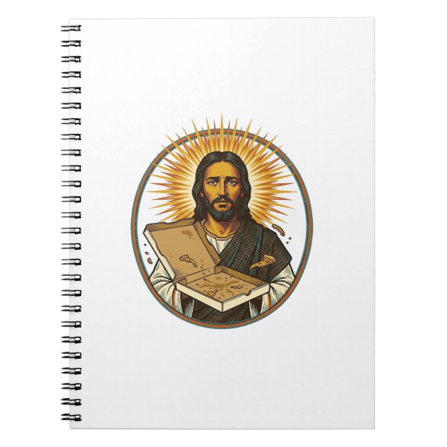 Carnet Jésus Trompé Par Une Boîte De Pizza Vide Humour De (Devant)