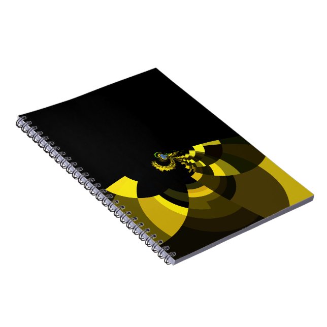 Carnet Jet Black et Gold Vector Art Design graphique (Côté Droit)