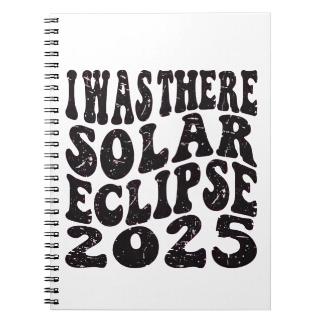 Carnet J'étais là éclipse solaire 2025 Éclipse partielle  (Devant)